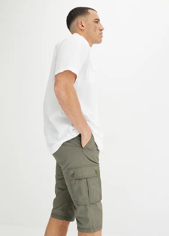 Cargo bermuda van katoen, regular fit, bonprix