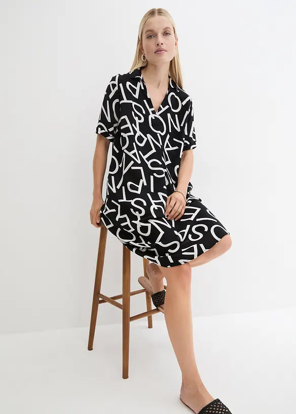 Jurk van soepele viscose, bonprix