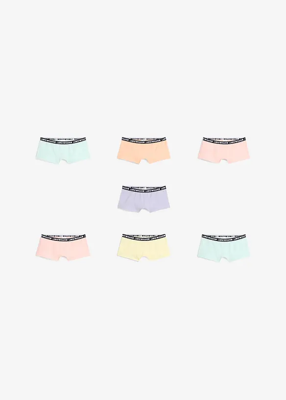 Boxershort met zacht biologisch katoen (set van 7), bonprix