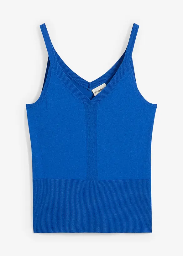 Gebreide top met zijde, bonprix