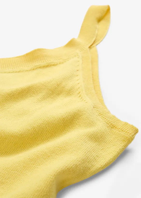 Gebreide top met zijde, bonprix