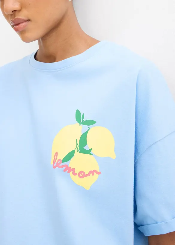 Oversized shirt van puur biologisch katoen, bonprix