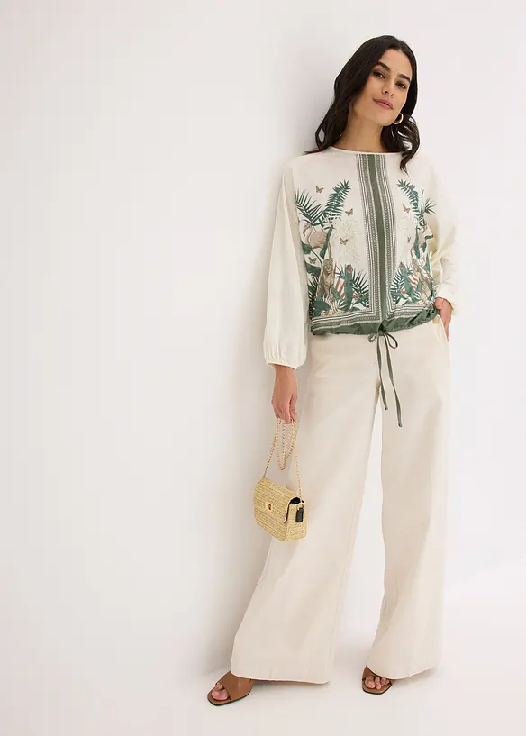 Gedessineerde shirt tuniek, bonprix