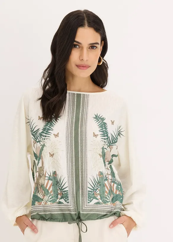 Gedessineerde shirt tuniek, bonprix