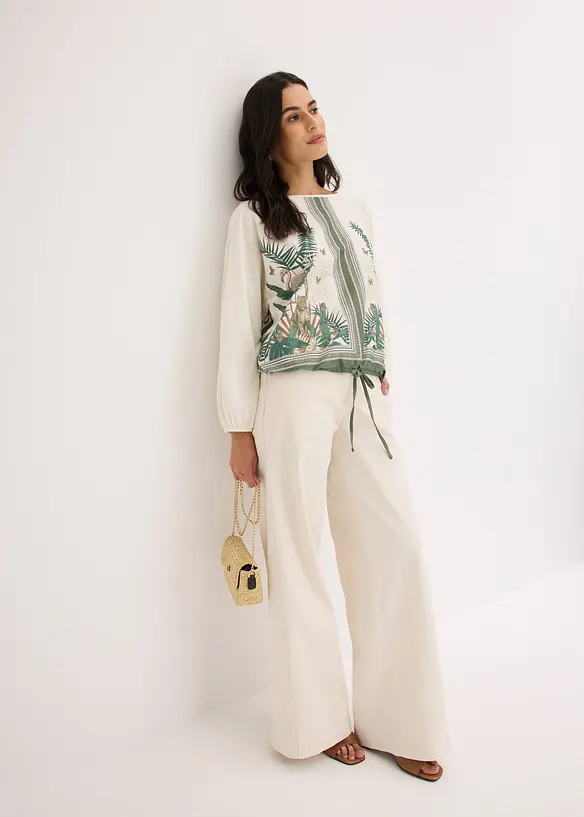 Gedessineerde shirt tuniek, bonprix