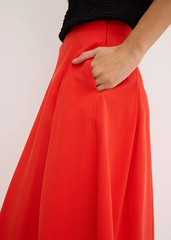 Plooirok van soepele viscose, bonprix