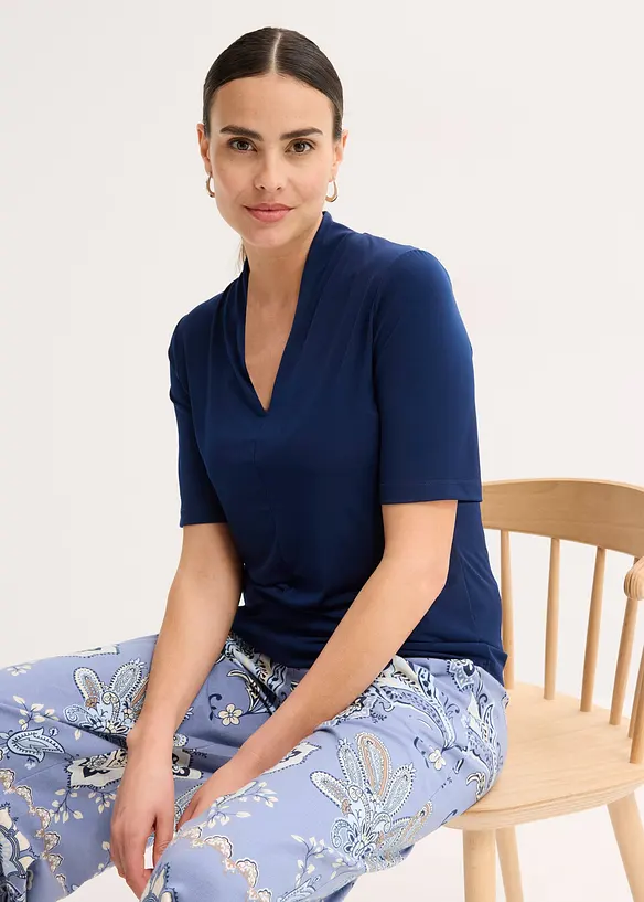 Shirt met een kelkkraag, bonprix