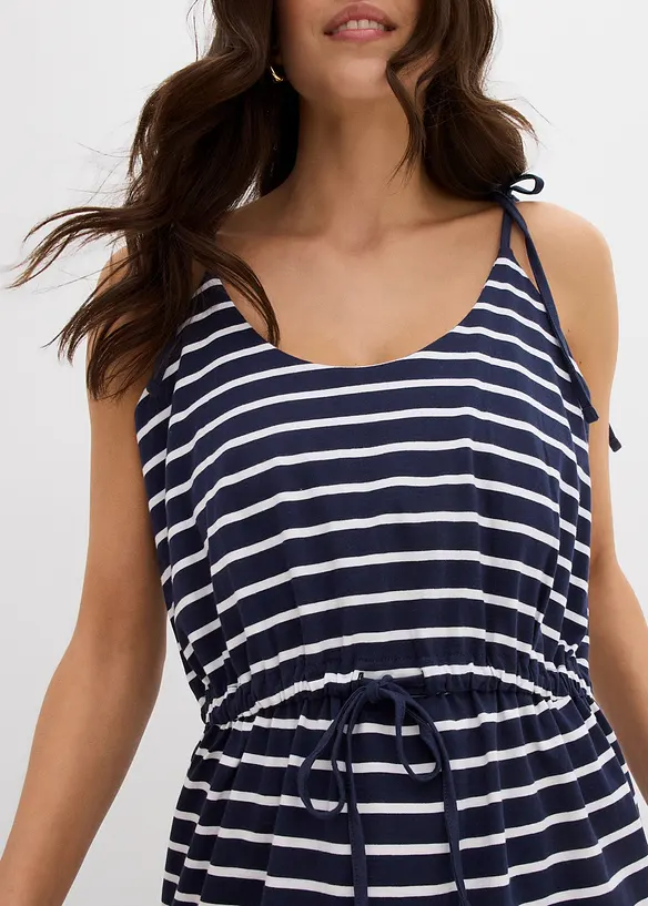 Jersey jurk van katoen (set van 2), bonprix