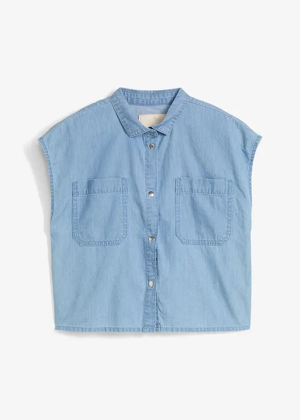 Spijkerblouse van soepel katoen, bonprix
