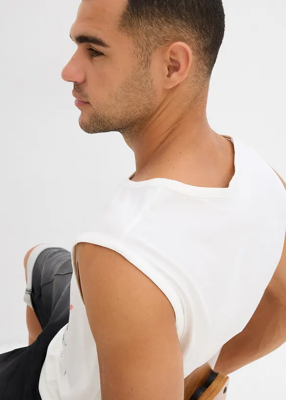 Muscle shirt in gewassen look (set van 2), bonprix