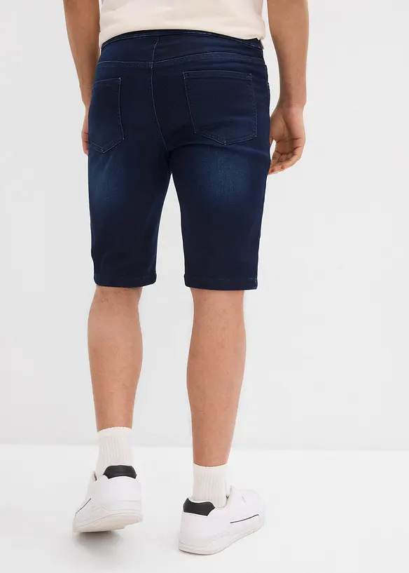 Sweat jeans bermuda met comfortband, regular fit (set van 2), bonprix