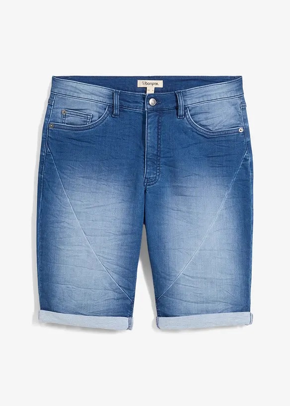 Sweat jeans bermuda, relaxed fit, bonprix