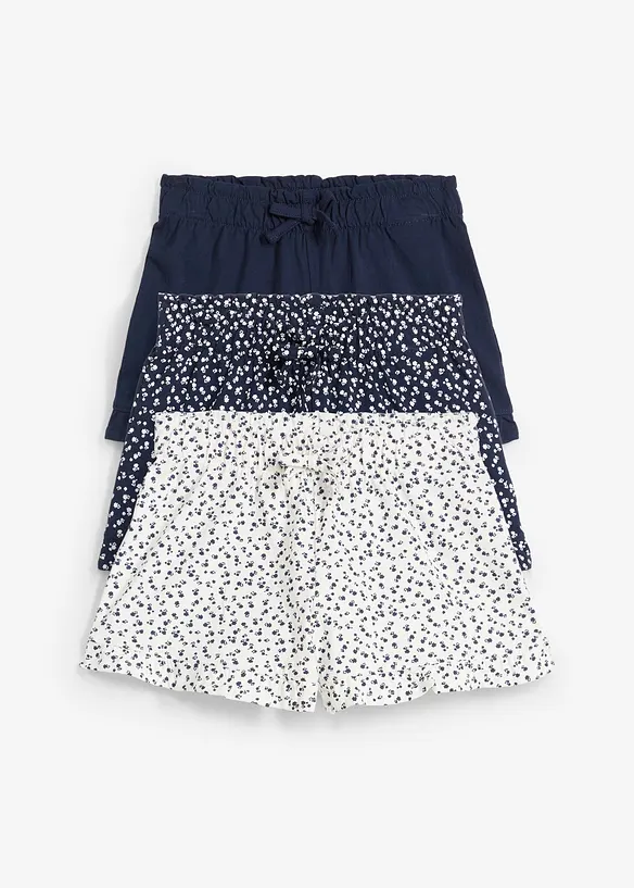 Jersey short van puur biologisch katoen (set van 3), bonprix
