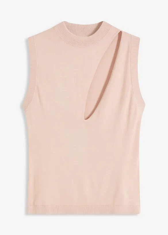 Gebreide top met cut-outs, bonprix