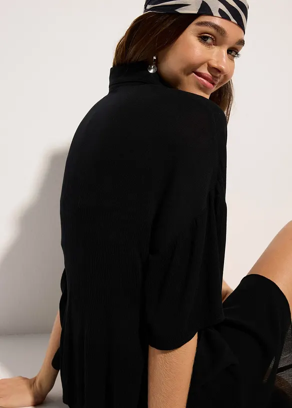 Strandblouse van viscose met korte mouwen, bonprix