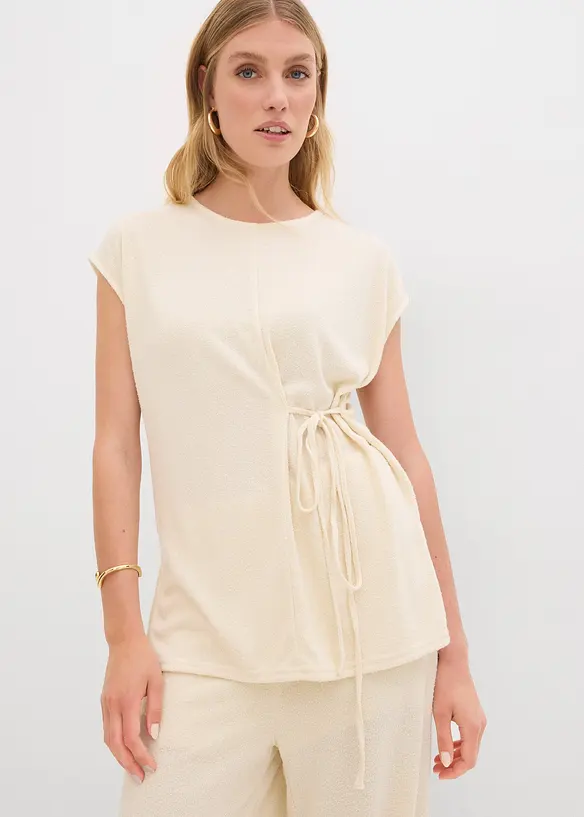Shirt met strikdetail, bonprix