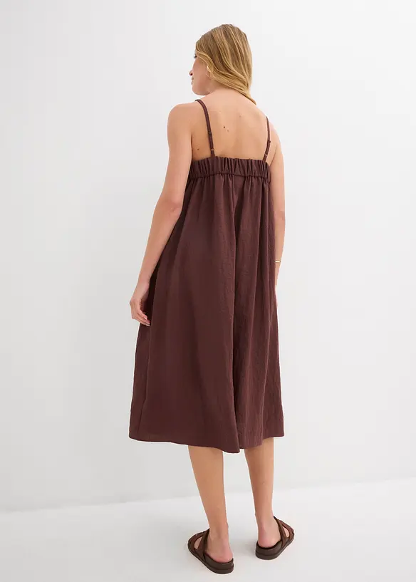 Jurk met spaghettibandjes van een soepele viscose-mix, bonprix