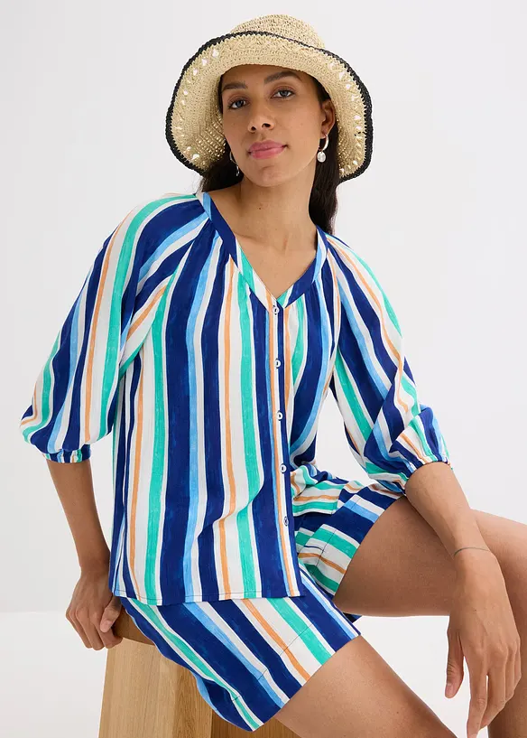 Blouse van gestructureerde viscose, bonprix