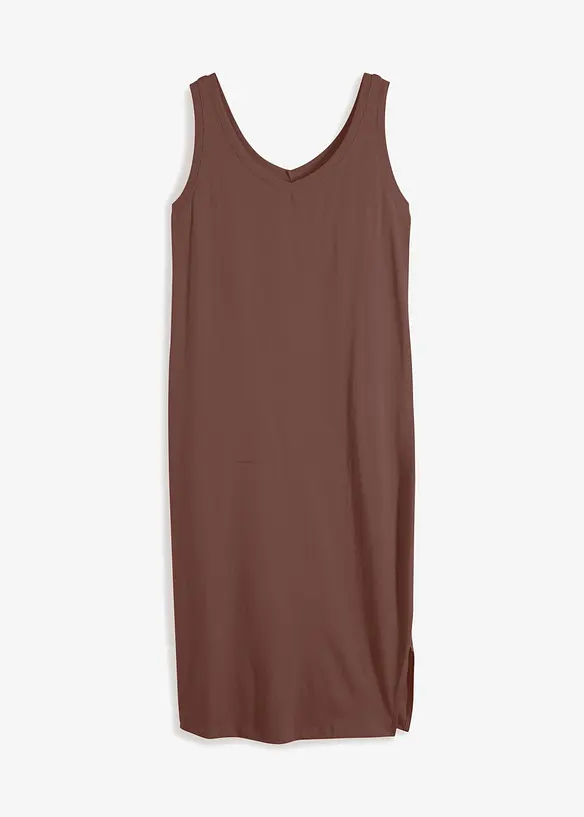 Jersey jurk met split, bonprix