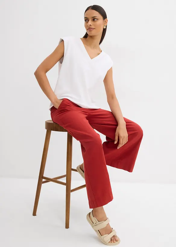 Culotte met een elastische tailleband in een soepele viscosemix, bonprix