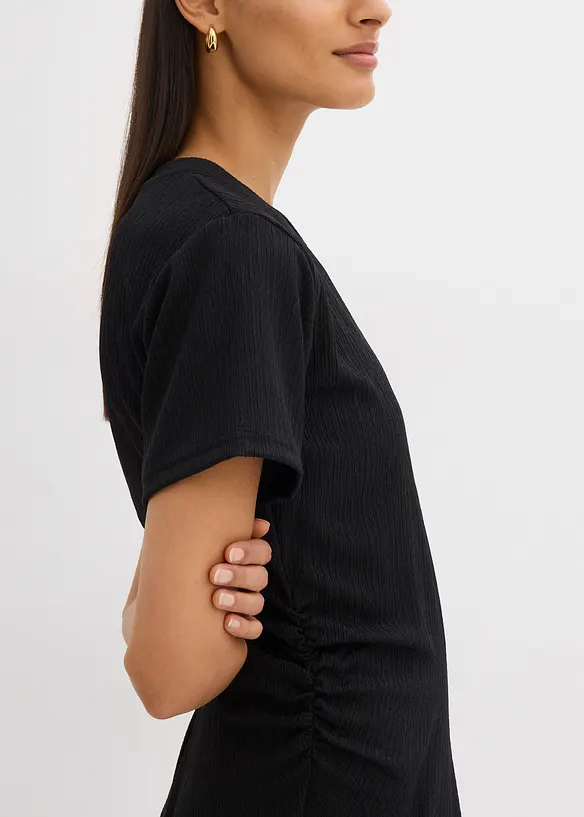 Shirtjurk van gestructureerde crêpe, bonprix