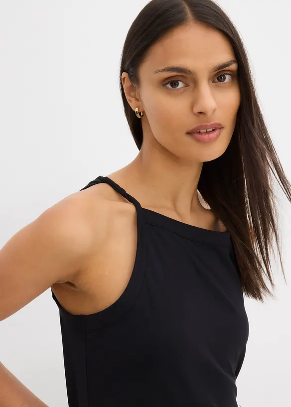 Top van een elastische katoenmix, bonprix