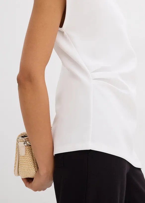 Asymmetrische top van comfortabele scuba, bonprix