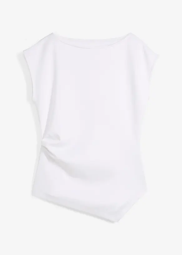 Asymmetrische top van comfortabele scuba, bonprix