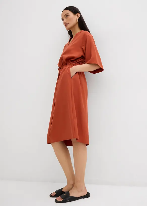 Kaftan jurk van fijne viscose, bonprix