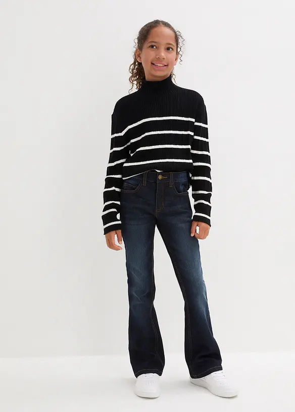 Flared jeans mid waist, bonprix