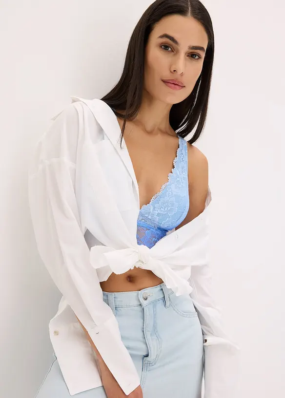 Bralette met fijn kant in kleurverloop, bonprix