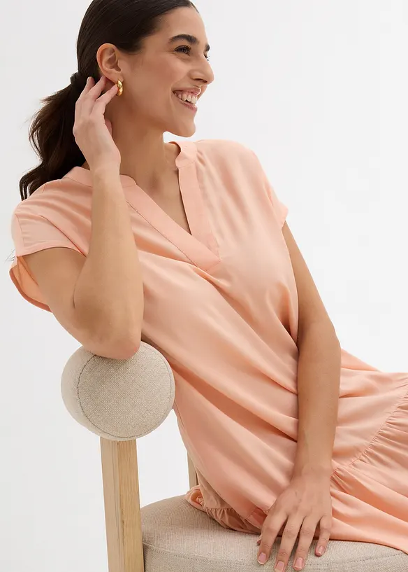 Knielange tuniekjurk van viscose, bonprix