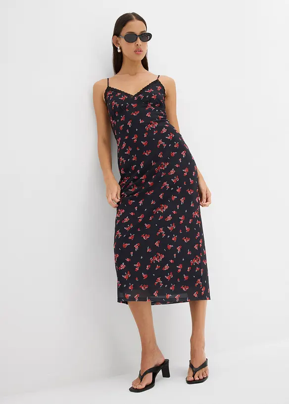 Midi jurk van mesh, bonprix