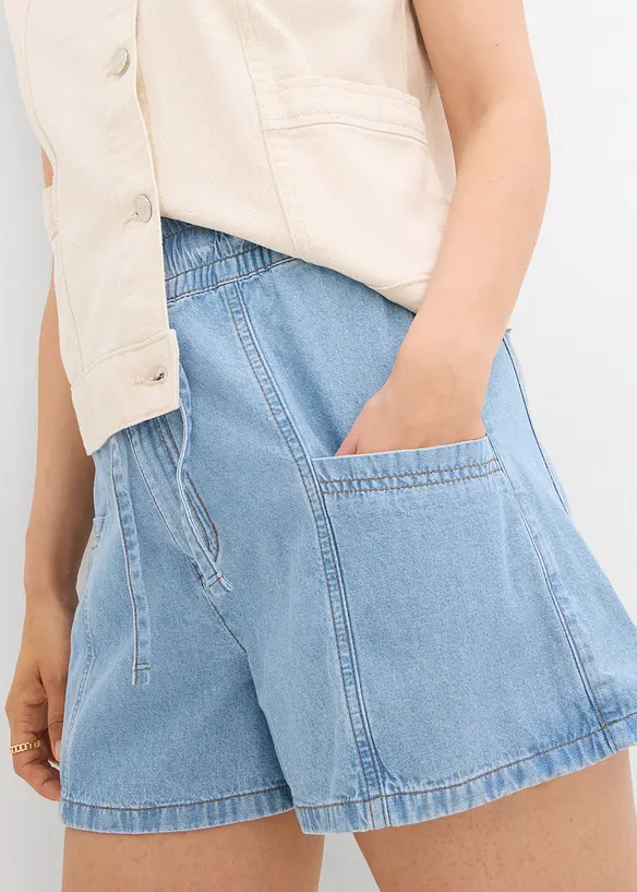 Jeans short high waist, comfortabele band, bonprix