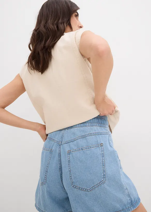 Jeans short high waist, comfortabele band, bonprix