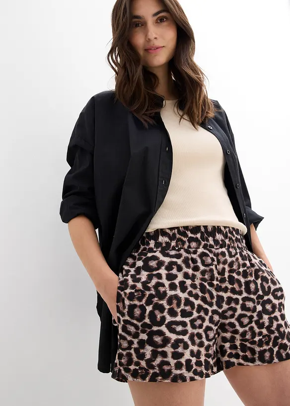 Short met een elastische band, bonprix