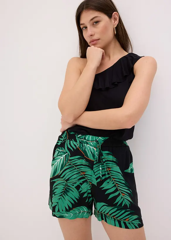 Gedessineerde short van soepele viscose, bonprix