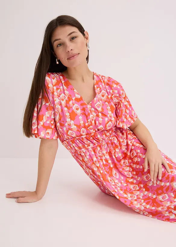 Gedessineerde maxi jurk, bonprix
