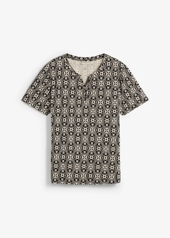 Henley shirt van puur katoen, bonprix