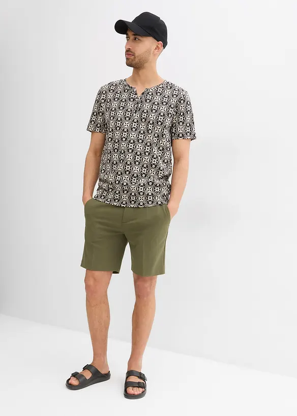 Henley shirt van puur katoen, bonprix