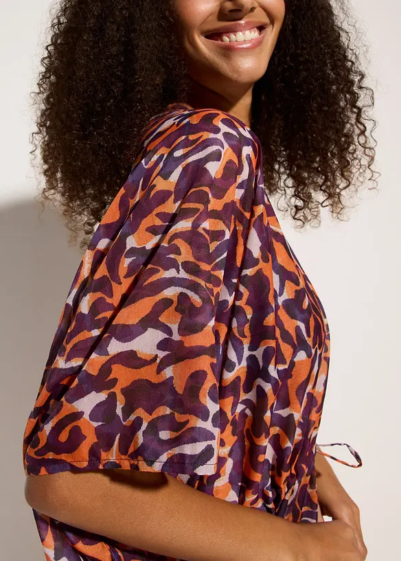 Kimono blouse met strikdetail, bonprix