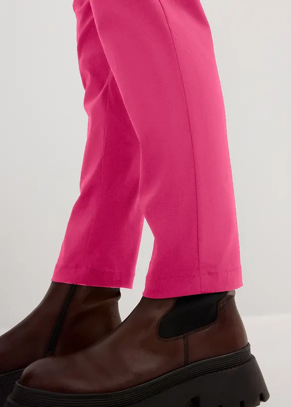 Tapered fit broek met comfortband, cropped, bonprix