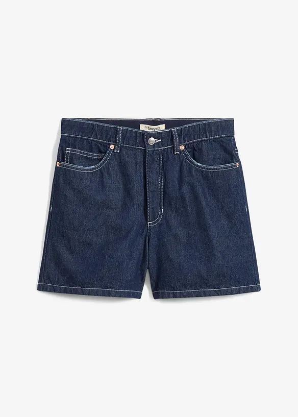 Jeans short high waist, low stretch, bonprix