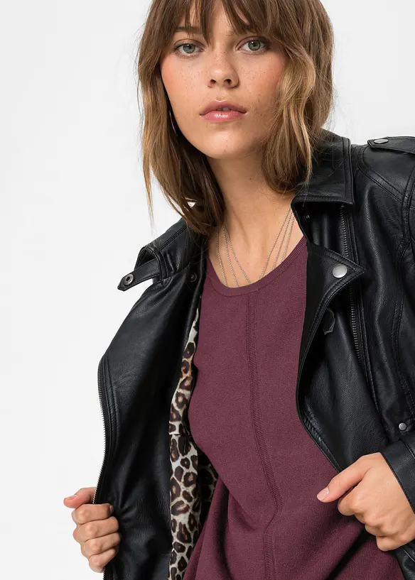 Gebreide oversized trui in een viscosemix, bonprix