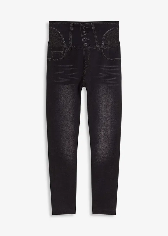 Corrigerende naadloze legging in denim look, sterk corrigerend, bonprix