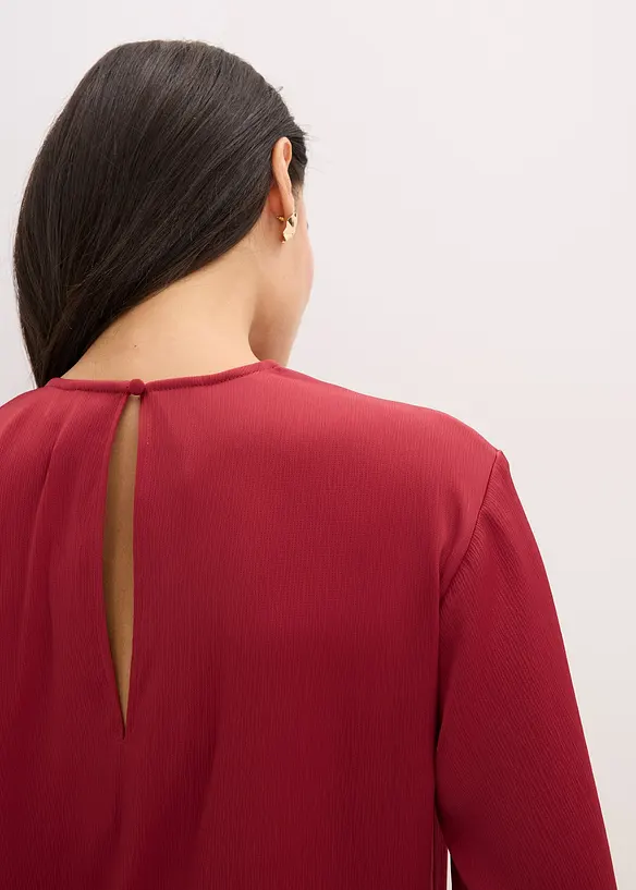 Blouse van glanzend satijn, bonprix