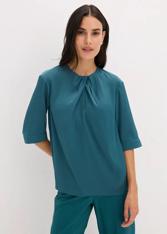 Blouse van glanzend satijn, bonprix