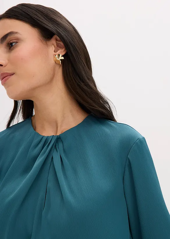 Blouse van glanzend satijn, bonprix