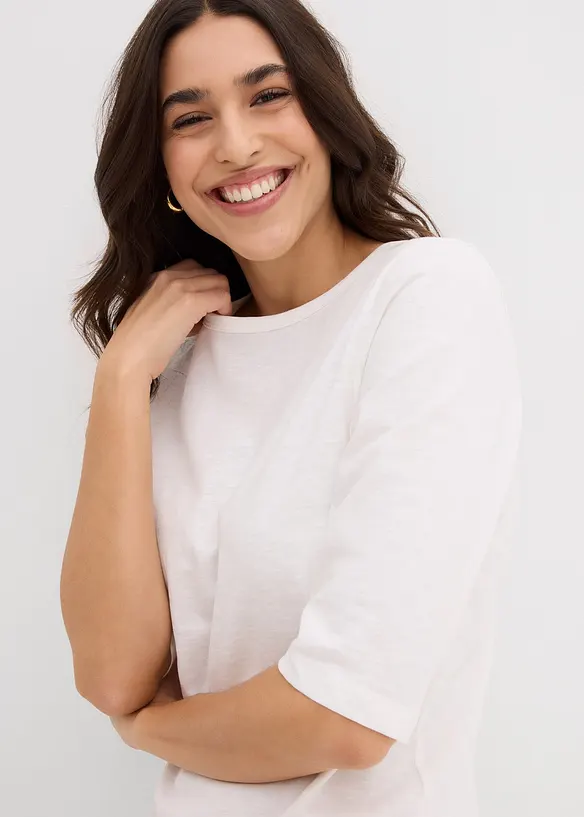 T-shirt van puur katoen (set van 2), bonprix