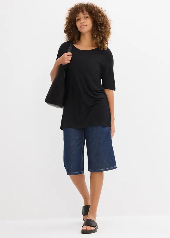 Longshirt van soepele viscose, bonprix